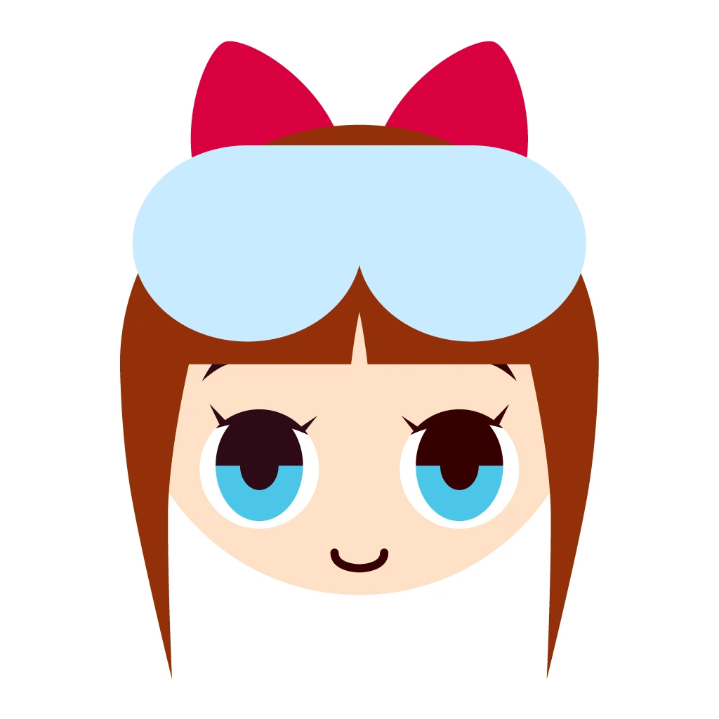 あいんちゃんの顔を使ったデモアプリのアイコン